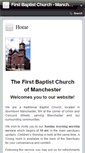 Mobile Screenshot of 1stbaptistmanchester.com