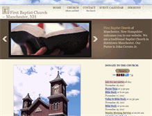 Tablet Screenshot of 1stbaptistmanchester.com